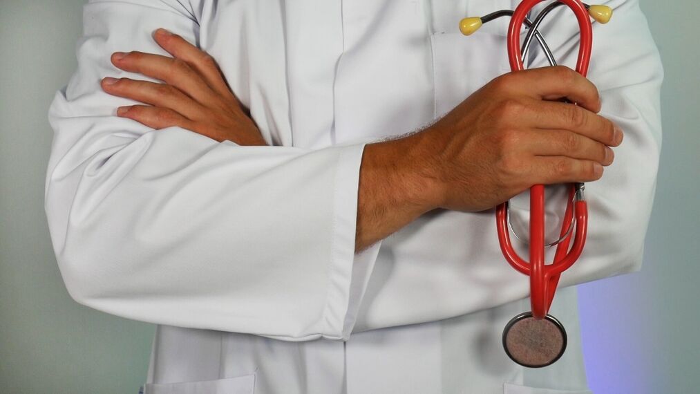 Die Symptome einer Prostatitis werden von einem Arzt bestimmt.